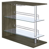 Prescott Rectangular Home Wine Table Black High Gloss