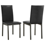 Garza Upholstered Dining Side Chair Black (Set of 2)