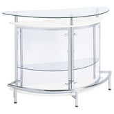 Amarillo Freestanding Glass Top Home Bar Wine Cabinet