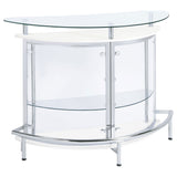 Amarillo Freestanding Glass Top Home Bar Wine Cabinet