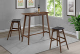 Finnick Rectangular Pub Height Bar Table Set Walnut