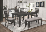Dalila Rectangular Dining Table Set Cappuccino