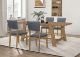Sharon Rectangular Dining Table Set Brown
