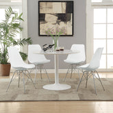 Lowry Round Dining Table Set White