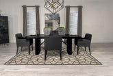Catherine Rectangular Dining Table Set Black