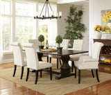 Parkins Rectangular Dining Table Set Rustic Espresso