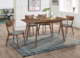 Alfredo Butterfly Leaf Dining Set Natural Walnut