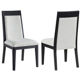 Brookmead Dining Side Chair Grey and Black (Set of 2)