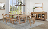 Middleton Extension Leaf Dining Set Brown and Black