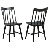 Middleton Solid Wood Dining Side Chair Black (Set of 2)