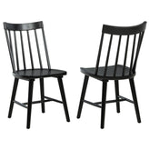 Middleton Solid Wood Dining Side Chair Black (Set of 2)