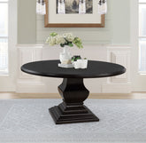 Twyla 60-inch Round Wood Dining Room Table Dark Cocoa