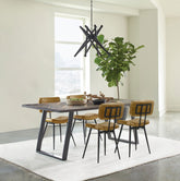 Misty Rectangular Dining Set Sheesham and Camel