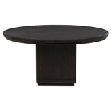 Leandro 60-inch Round Dining Table Burnished Black
