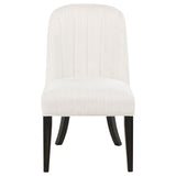 Leandro Upholstered Dining Side Chair Cream (Set of 2)