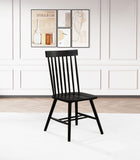 Andrews Windsor Spindle Dining Side Chair White (Set of 2)