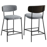 Elison Pub Height Bar Stool Grey (Set of 2)