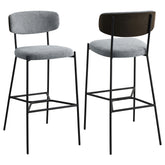 Elison Pub Height Bar Stool Grey (Set of 2)