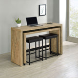 Davista Counter Height Table Set Mango Brown