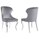 Cheyanne Upholstered Dining Side Chair Black (Set of 2)