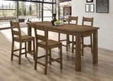 Coleman Counter Height Dining Set Golden Brown