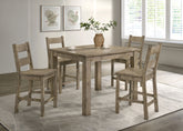 Cardova 5-piece Counter Height Dining Table Set Vineyard Oak