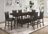 Prentiss Butterfly Leaf Dining Table Set Cappuccino