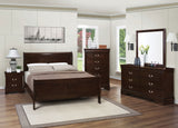 Louis Philippe Bedroom Set Cappuccino
