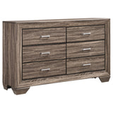 Kauffman 6-drawer Dresser Dark Cocoa