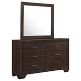 Kauffman 6-drawer Dresser Dark Cocoa