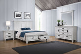 Franco Bedroom Set Distressed White