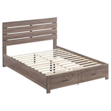 Brantford Wood Panel Bed Barrel Oak