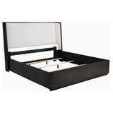 Leandro 55-inch Wingback Bed Burnished Black