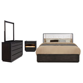 Leandro Bedroom Set Burnished Black
