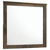 Woodmont Dresser Mirror Rustic Golden Brown