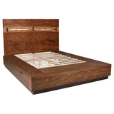 Winslow Wood California King Panel Bed Smokey Walnut