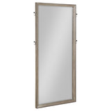 Durango 80-inch Standing Floor Mirror Smoked Peppercorn