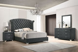 Melody California King Bedroom Set Grey