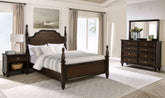 Andover Bedroom Set Dark Oak