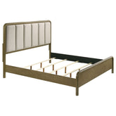 Amsbury 59-inch Upholstered Bed Nutmeg