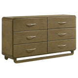 Amsbury 6-drawer Dresser and Mirror Nutmeg