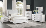 Marielle Cal King Bedroom Set Distressed White