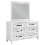 Marielle 6-drawer Bedroom Dresser Distressed White