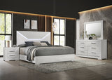Ives Bedroom Set Grey High Gloss