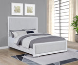 Gracemont 57-inch Panel Bed Grey and White