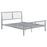 Cooper Metal Open Frame Bed Silver