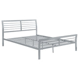 Cooper Metal Open Frame Bed Silver