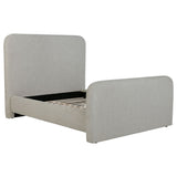 Wren Upholstered Panel Bed Grey