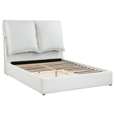 Gwendoline Upholstered Panel Bed White