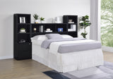 Westpark 3-piece Bedroom Set Bookcase Headboard Black